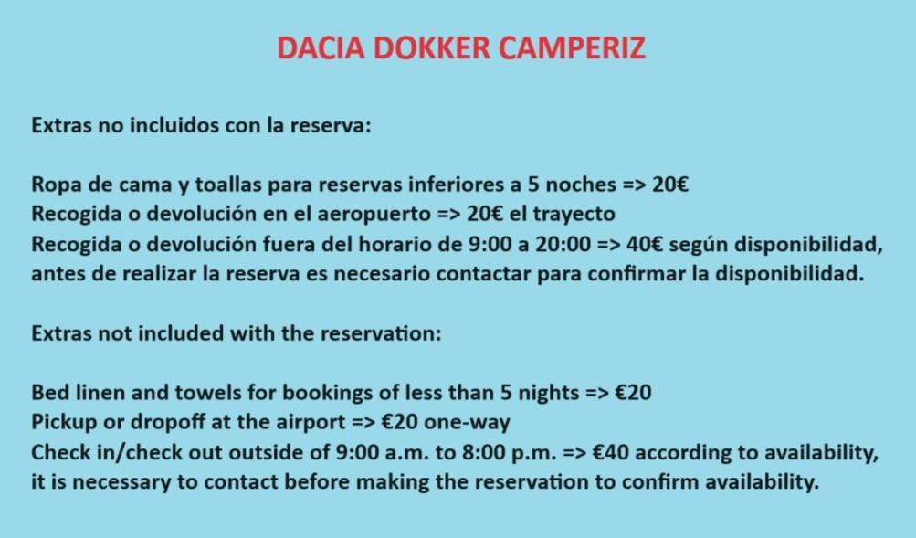 Dacia Dokker Camperiz Hotel Palma Kültér fotó